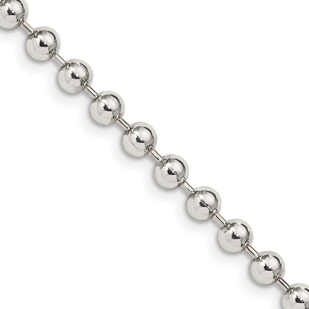 FJC Finejewelers 925 Sterling Silver Ball Beaded Chain 22 Inches x 4 mm