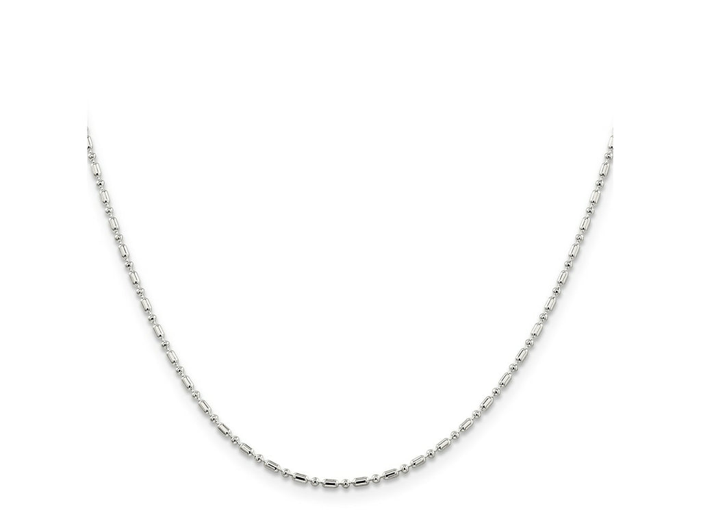 FJC Finejewelers 925 Sterling Silver Ball Fancy Beaded Chain 30 Inches x 1.5 mm