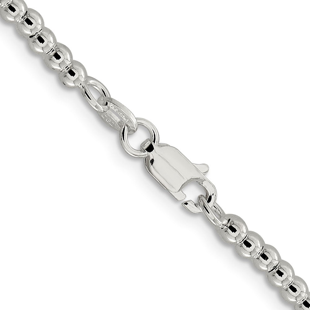 FJC Finejewelers 925 Sterling Silver Ball Beads on Box Chain 20 Inches x 3 mm