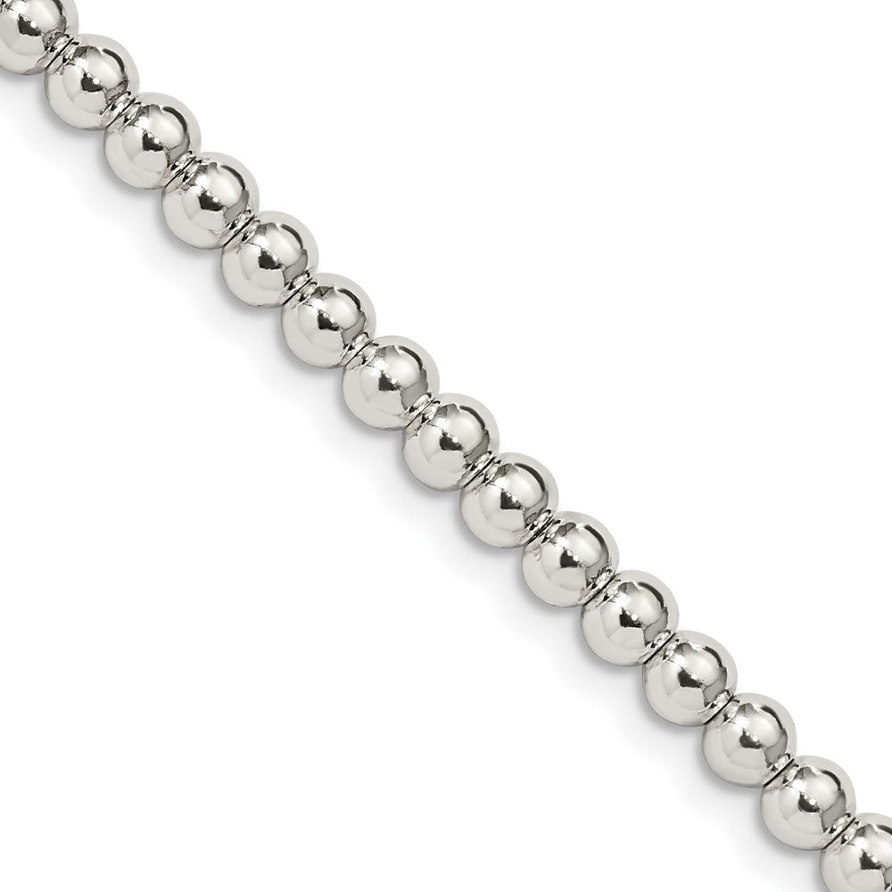 FJC Finejewelers 925 Sterling Silver Ball Beads on Box Chain 20 Inches x 4 mm
