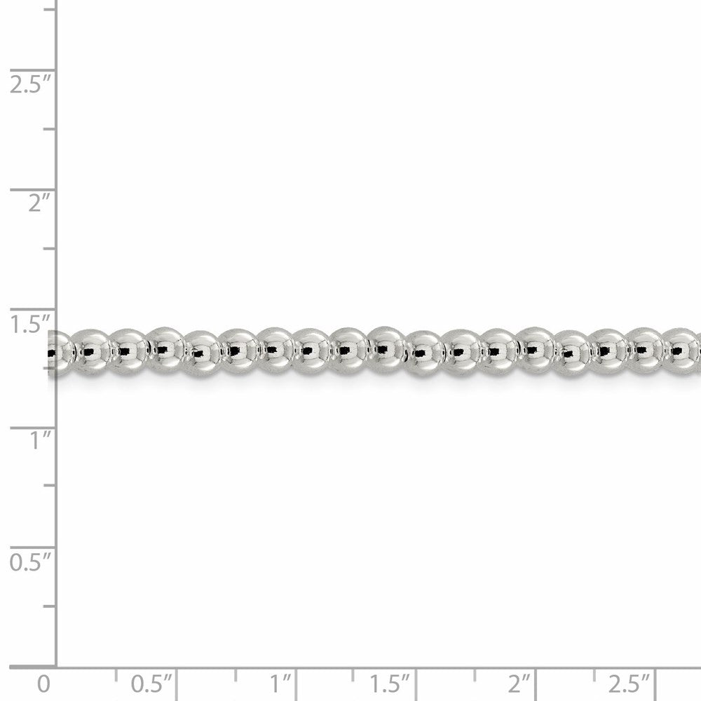 FJC Finejewelers 925 Sterling Silver Ball Beads on Box Chain 18 Inches x 5 mm