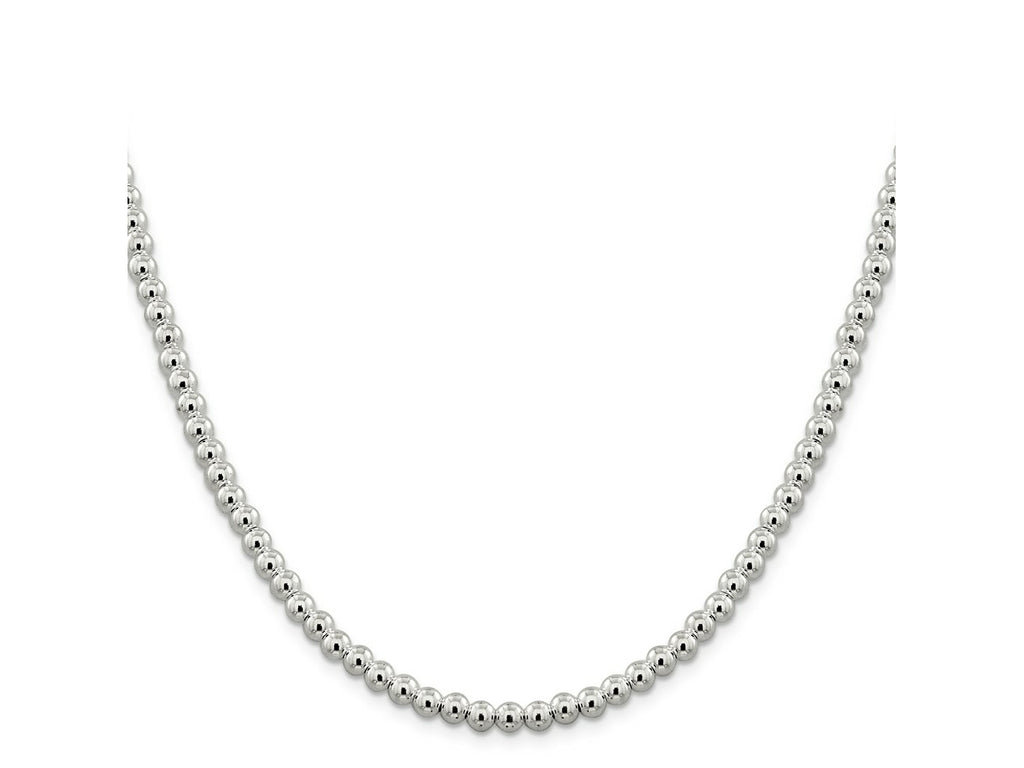 FJC Finejewelers 925 Sterling Silver Ball Beads on Box Chain 20 Inches x 5 mm