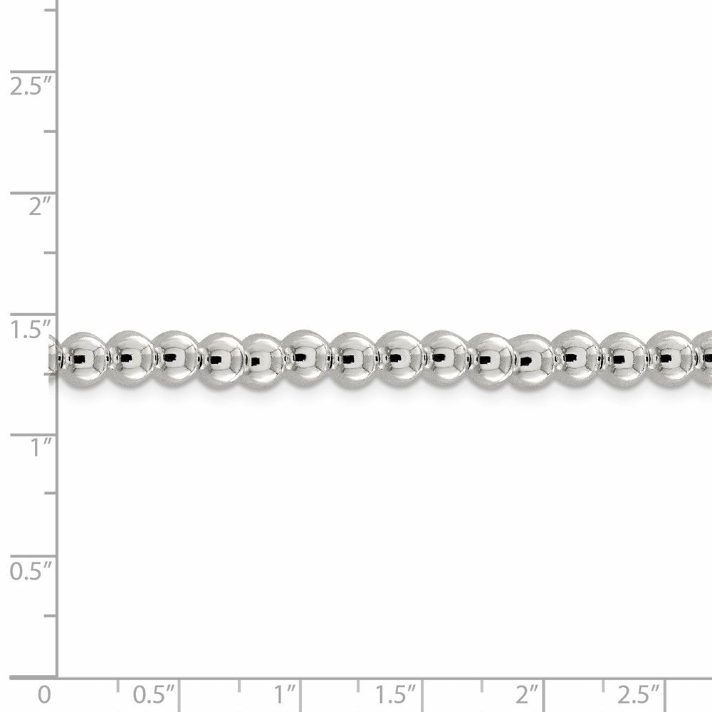 FJC Finejewelers 925 Sterling Silver Ball Beads on Box Chain 18 Inches x 6.1 mm