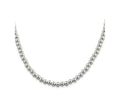 FJC Finejewelers 925 Sterling Silver Ball Beads on Box Chain 18 Inches x 6.1 mm