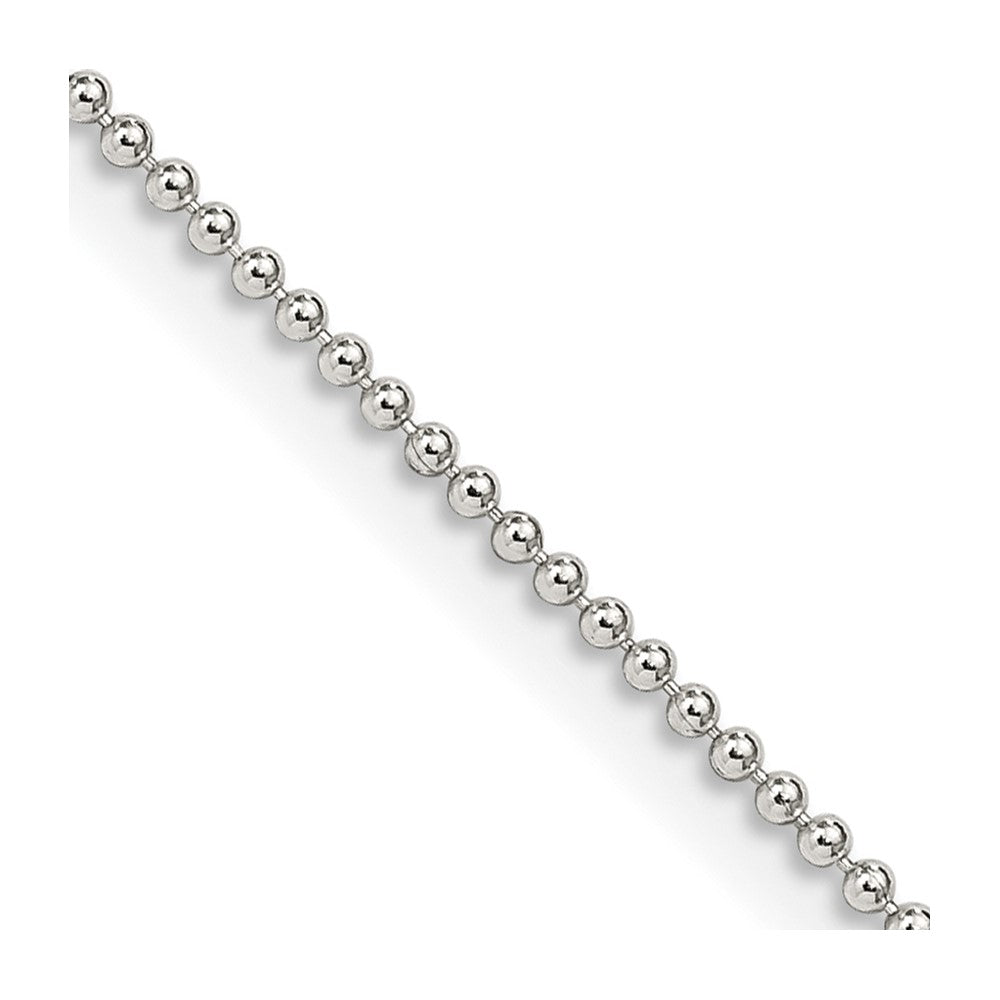 FJC Finejewelers 925 Sterling Silver Ball Beaded Chain 18 Inches x 1.25 mm