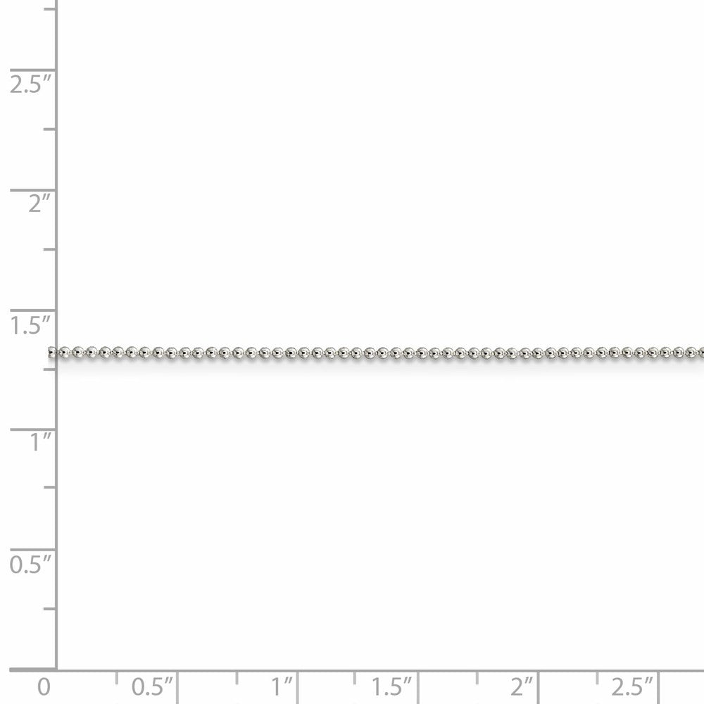 FJC Finejewelers 925 Sterling Silver Ball Beaded Chain 18 Inches x 1.25 mm