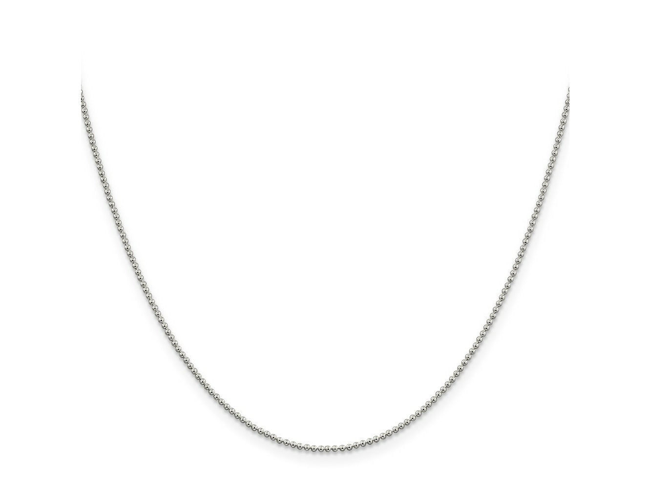 FJC Finejewelers 925 Sterling Silver Ball Beaded Chain 20 Inches x 1.25 mm