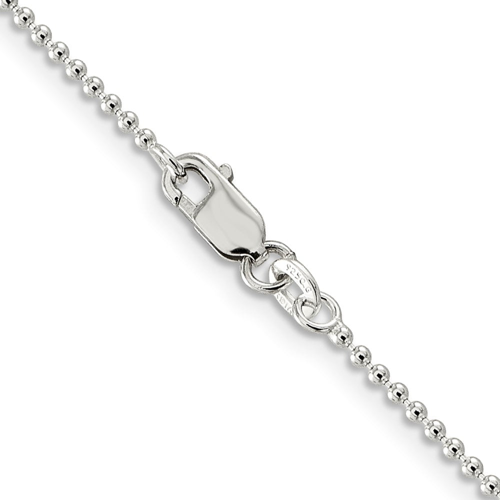 FJC Finejewelers 925 Sterling Silver Ball Beaded Chain 16 Inches x 1.5 mm