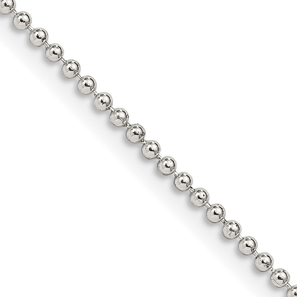 FJC Finejewelers 925 Sterling Silver Ball Beaded Chain 20 Inches x 1.5 mm