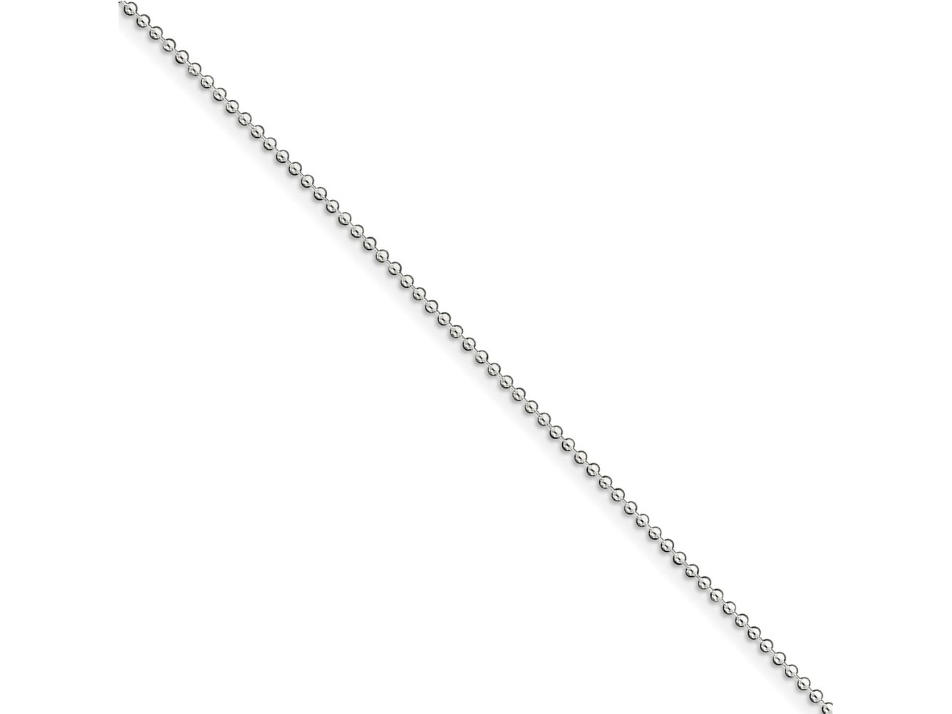FJC Finejewelers 925 Sterling Silver Ball 1.5mm Beaded Chain Anklet 9 Inches x 1 mm