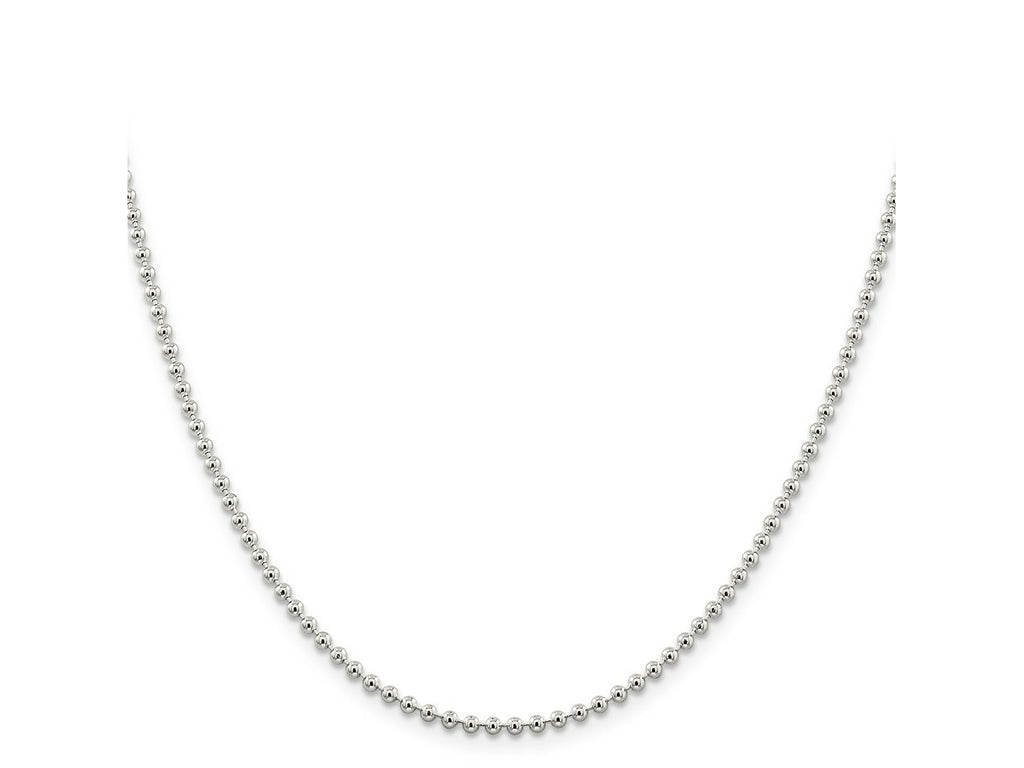 FJC Finejewelers 925 Sterling Silver Ball Beaded Chain 20 Inches x 2.35 mm