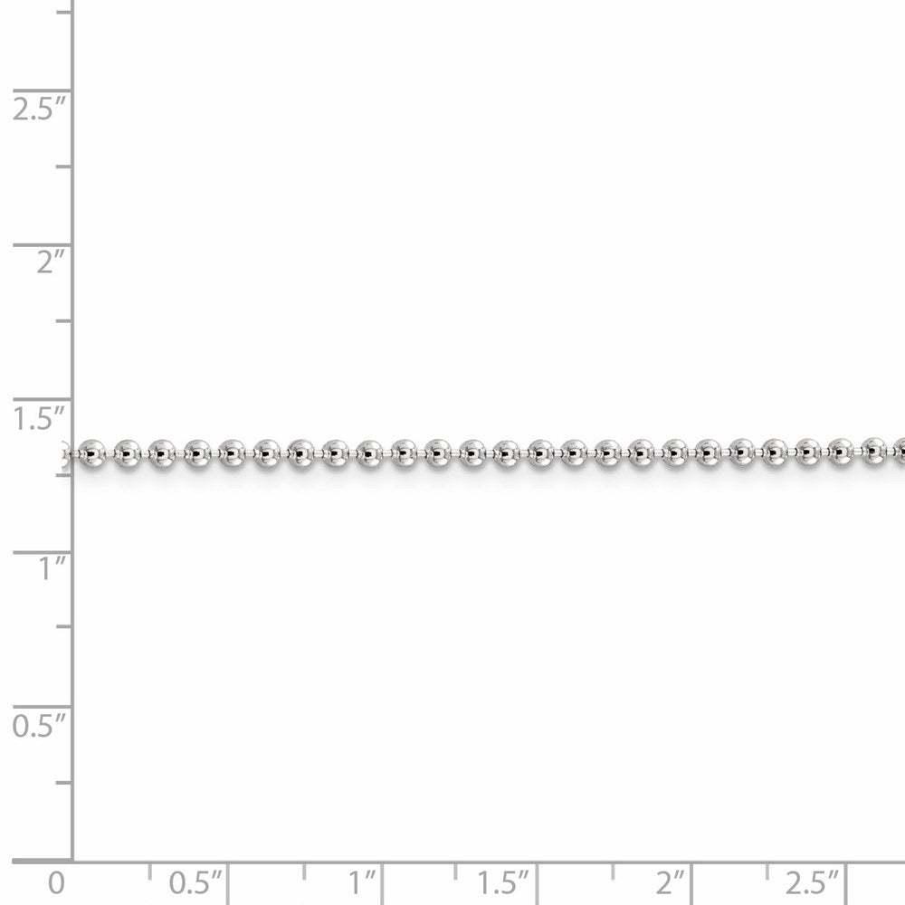 FJC Finejewelers 925 Sterling Silver Ball Beaded Chain 22 Inches x 2.35 mm