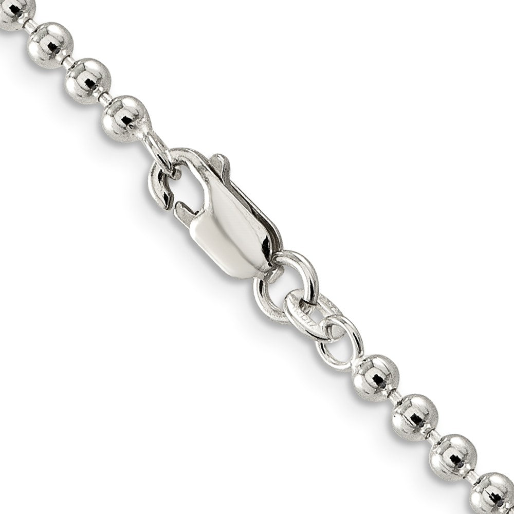 FJC Finejewelers 925 Sterling Silver Ball Beaded Chain 20 Inches x 3 mm