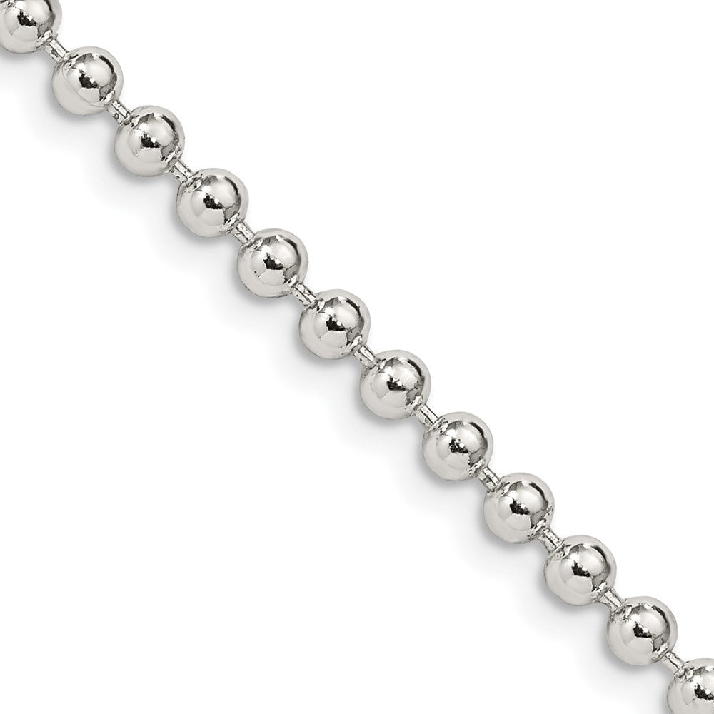 FJC Finejewelers 925 Sterling Silver Ball Beaded Chain 20 Inches x 3 mm
