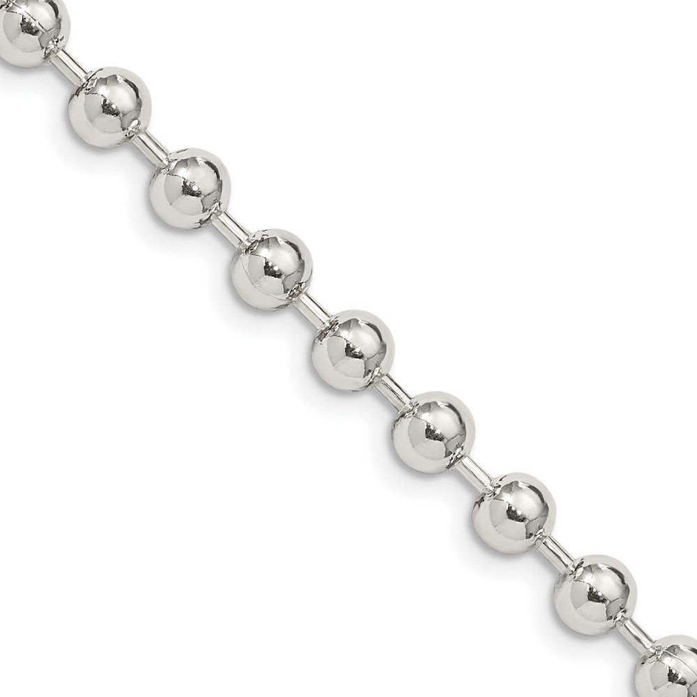 FJC Finejewelers 925 Sterling Silver Ball Beaded Chain 18 Inches x 5 mm