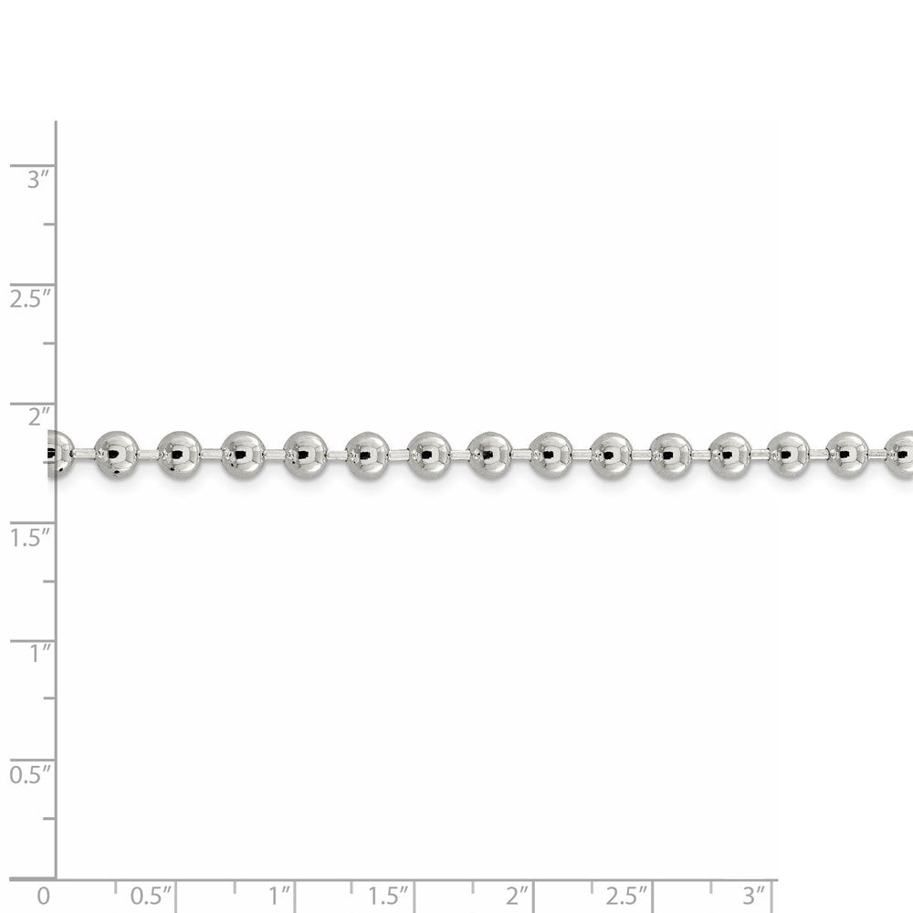 FJC Finejewelers 925 Sterling Silver Ball Beaded Chain 22 Inches x 5 mm