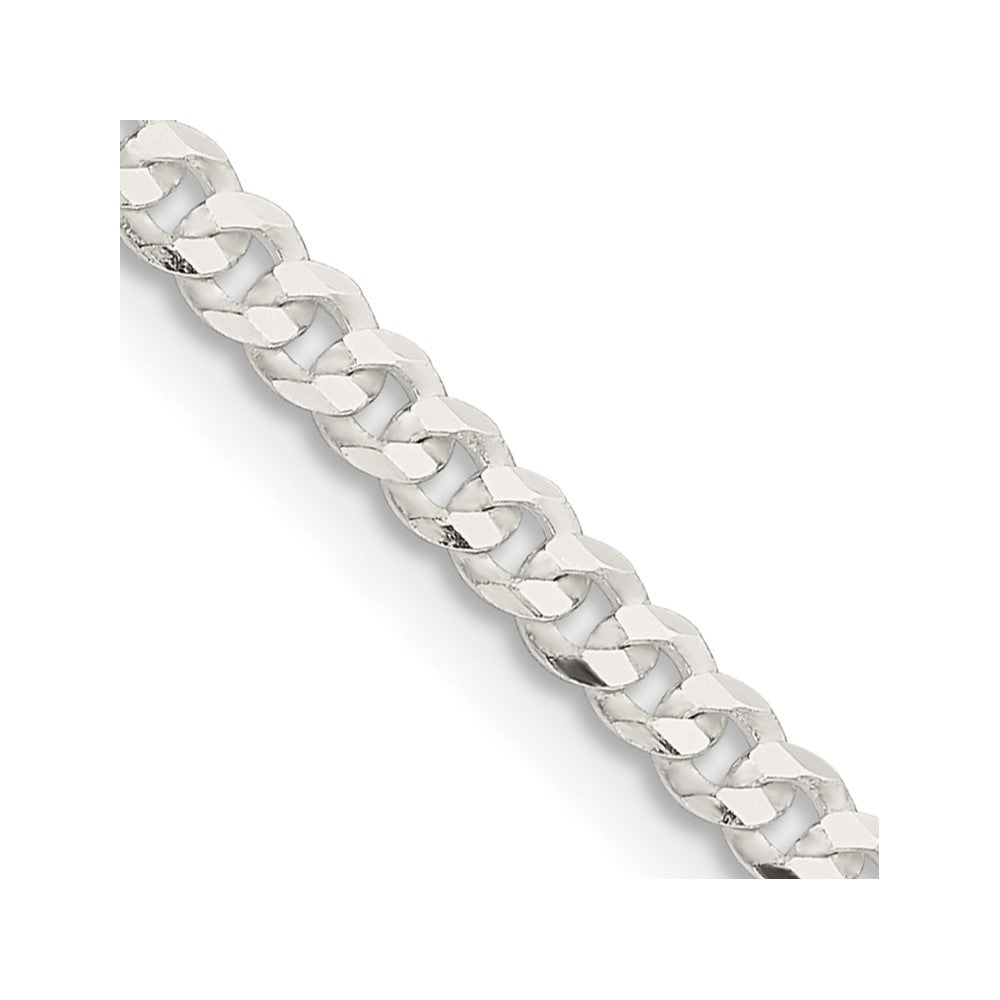 FJC Finejewelers 925 Sterling Silver Flat Curb Chain 26 Inches x 3.15 mm