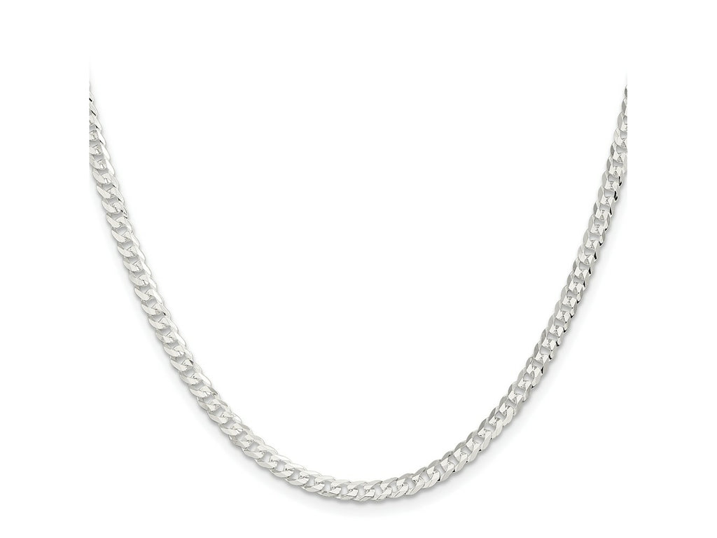 FJC Finejewelers 925 Sterling Silver Flat Curb Chain 16 Inches x 3.8 mm