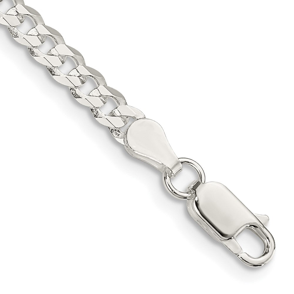 FJC Finejewelers 925 Sterling Silver Flat Curb Chain Bracelet 8 Inches x 3.8 mm