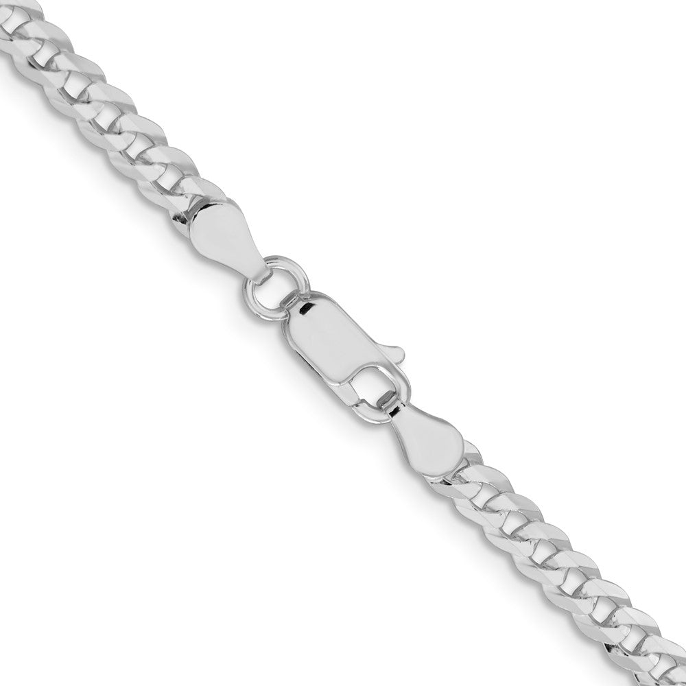 FJC Finejewelers 925 Sterling Silver 3.8mm Flat Curb Chain Ankle Bracelet 9 Inches x 3 mm