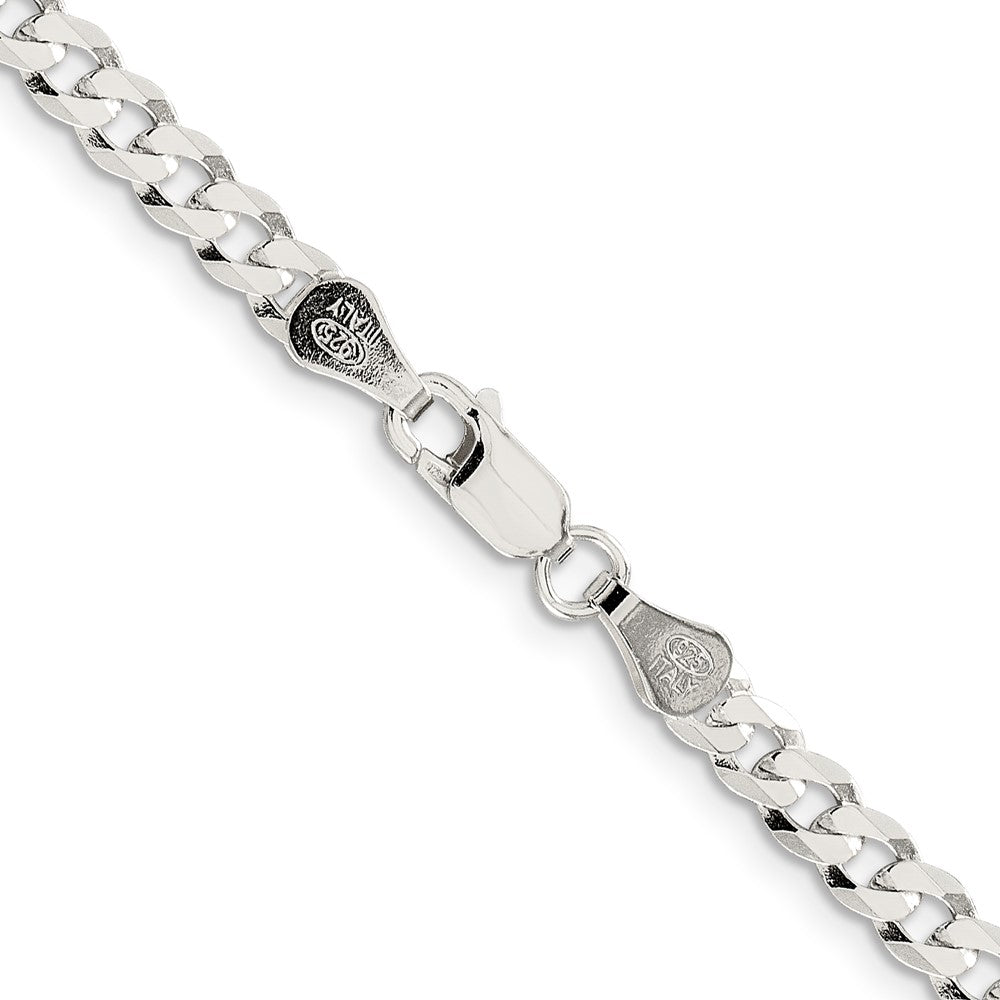 FJC Finejewelers 925 Sterling Silver Flat Curb Chain 24 Inches x 4.5 mm