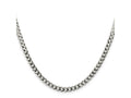 FJC Finejewelers 925 Sterling Silver Flat Curb Chain 24 Inches x 4.5 mm