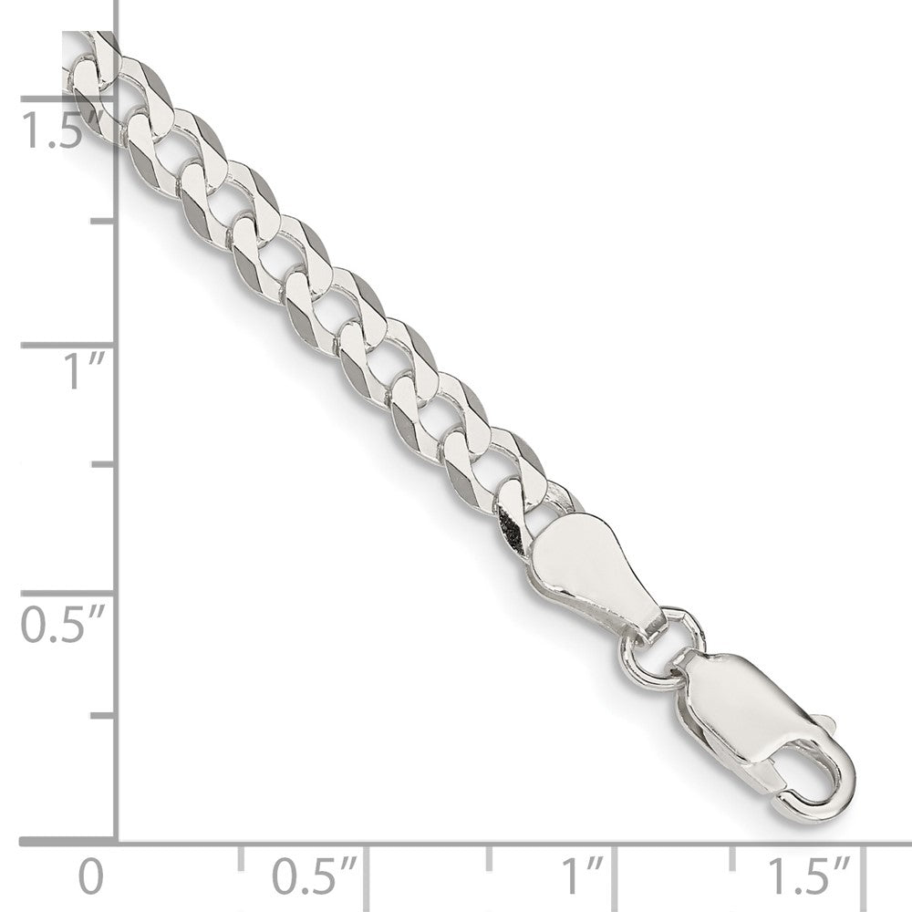 FJC Finejewelers 925 Sterling Silver Flat Curb Chain Bracelet 8 Inches x 4.5 mm