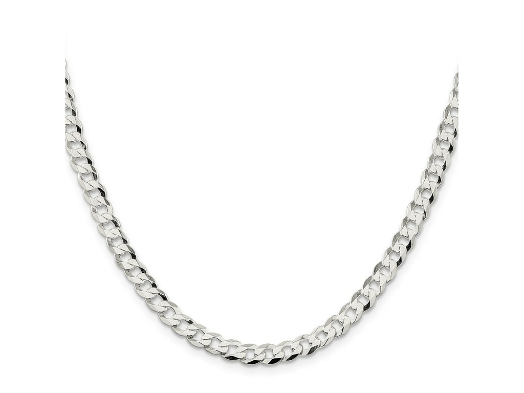 FJC Finejewelers 925 Sterling Silver Flat Curb Chain 18 Inches x 5.75 mm
