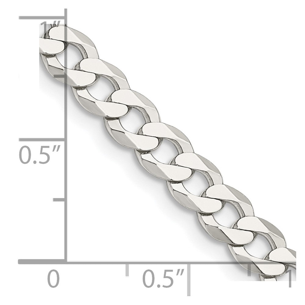 FJC Finejewelers 925 Sterling Silver Flat Curb Chain 20 Inches x 5.75 mm