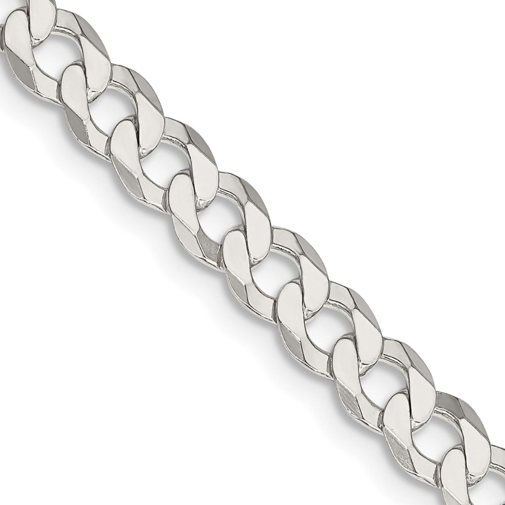 FJC Finejewelers 925 Sterling Silver Flat Curb Chain 24 Inches x 5.75 mm