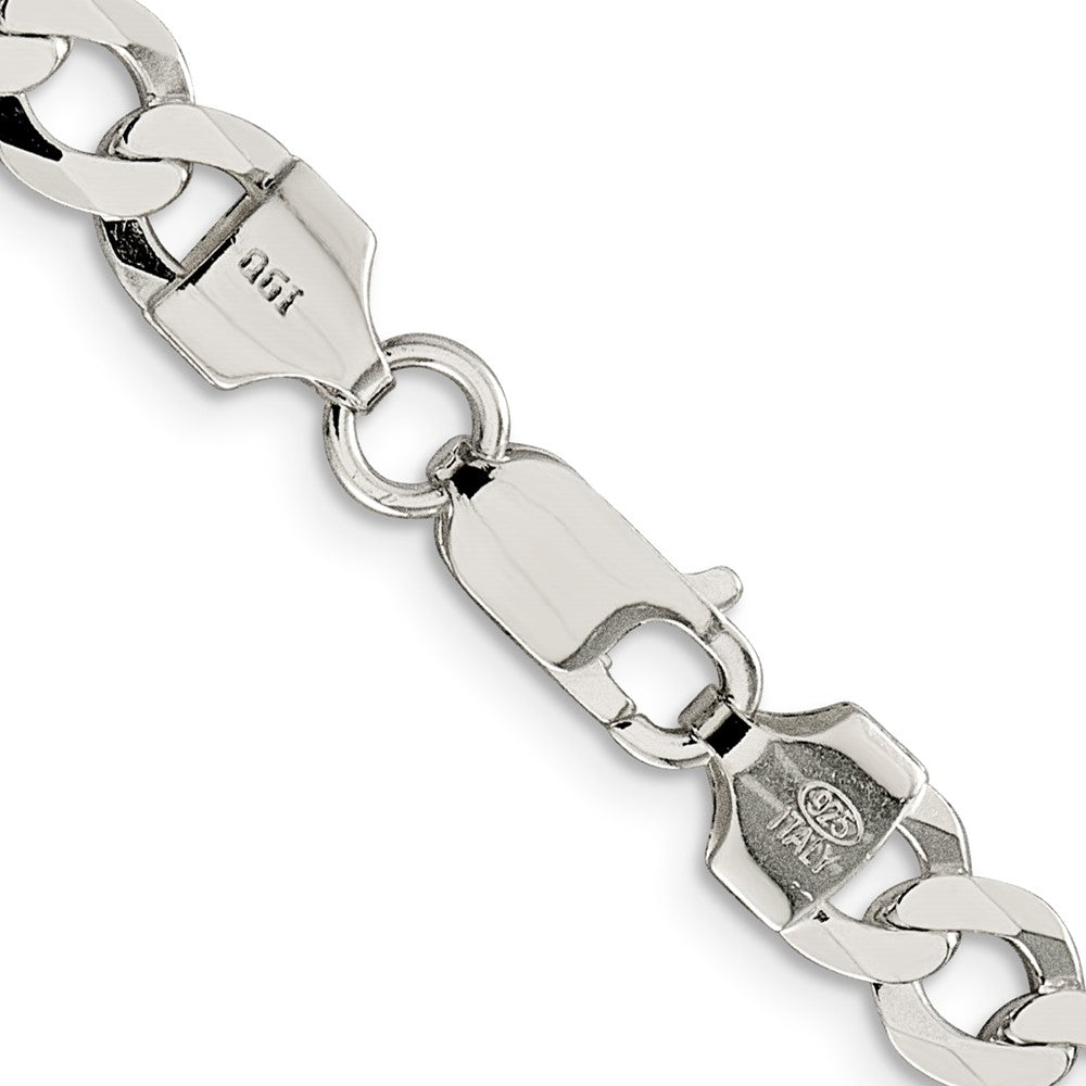 FJC Finejewelers 925 Sterling Silver Flat Curb Chain 20 Inches x 6.8 mm