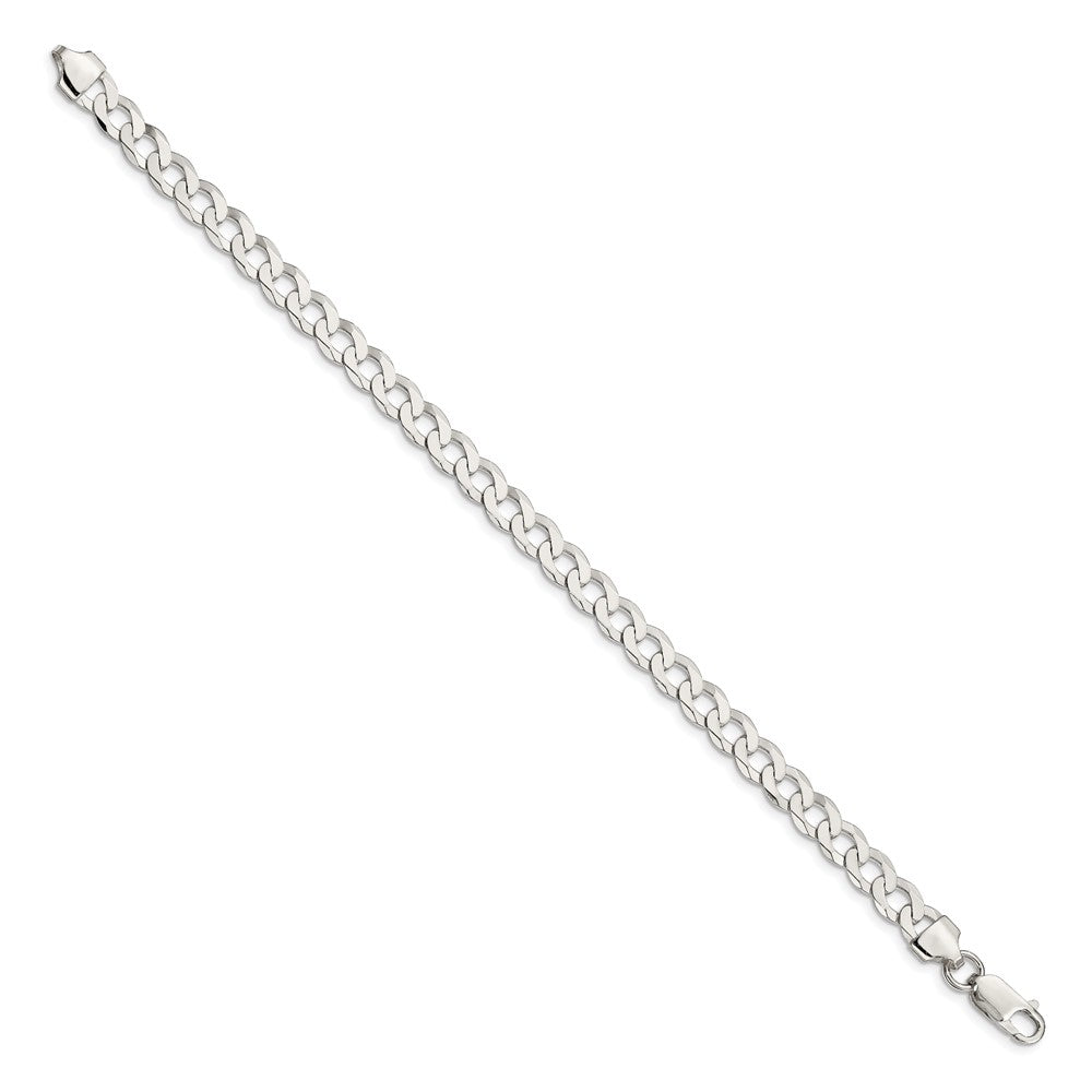 FJC Finejewelers 925 Sterling Silver Flat Curb Chain Bracelet 8 Inches x 6.8 mm
