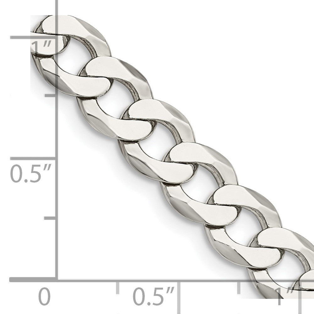 FJC Finejewelers 925 Sterling Silver Flat Curb Chain 26 Inches x 8 mm