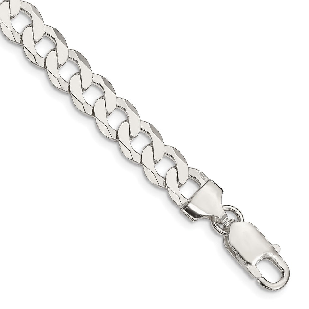 FJC Finejewelers 925 Sterling Silver Flat Curb Chain Bracelet 8 Inches x 8 mm