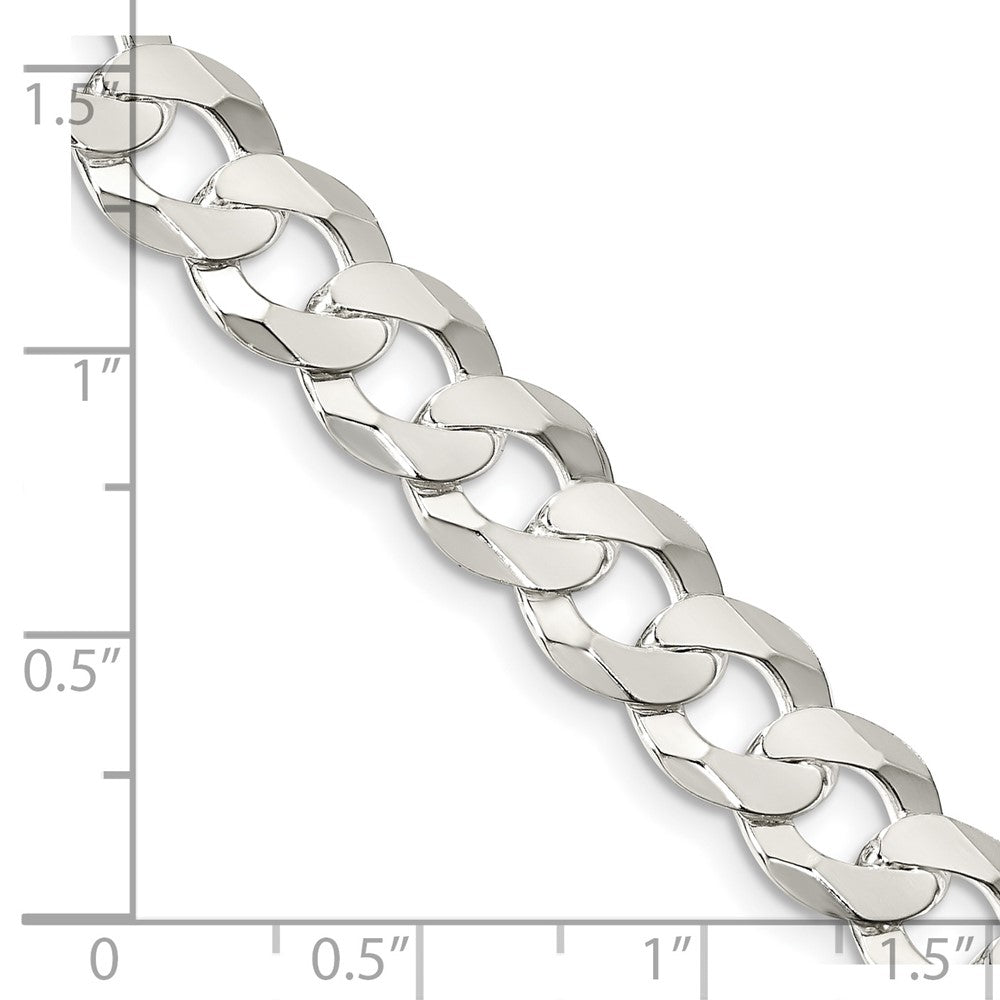 FJC Finejewelers 925 Sterling Silver Flat Curb Chain 20 Inches x 8.5 mm