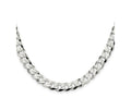 FJC Finejewelers 925 Sterling Silver Flat Curb Chain 24 Inches x 8.5 mm
