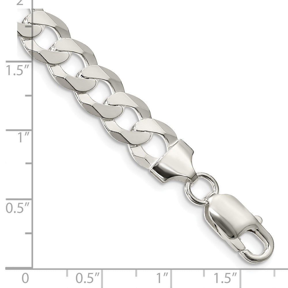 FJC Finejewelers 925 Sterling Silver Flat Curb Chain Bracelet 8 Inches x 8.5 mm