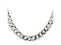 FJC Finejewelers 925 Sterling Silver Flat Curb Chain 26 Inches x 9.75 mm