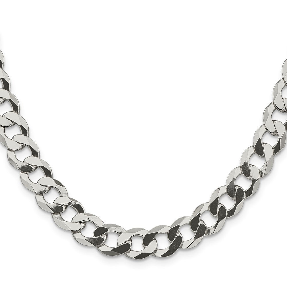 FJC Finejewelers 925 Sterling Silver Flat Curb Chain Bracelet 9 Inches x 9.75 mm