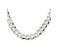 FJC Finejewelers 925 Sterling Silver Flat Curb Chain 22 Inches x 11.75 mm