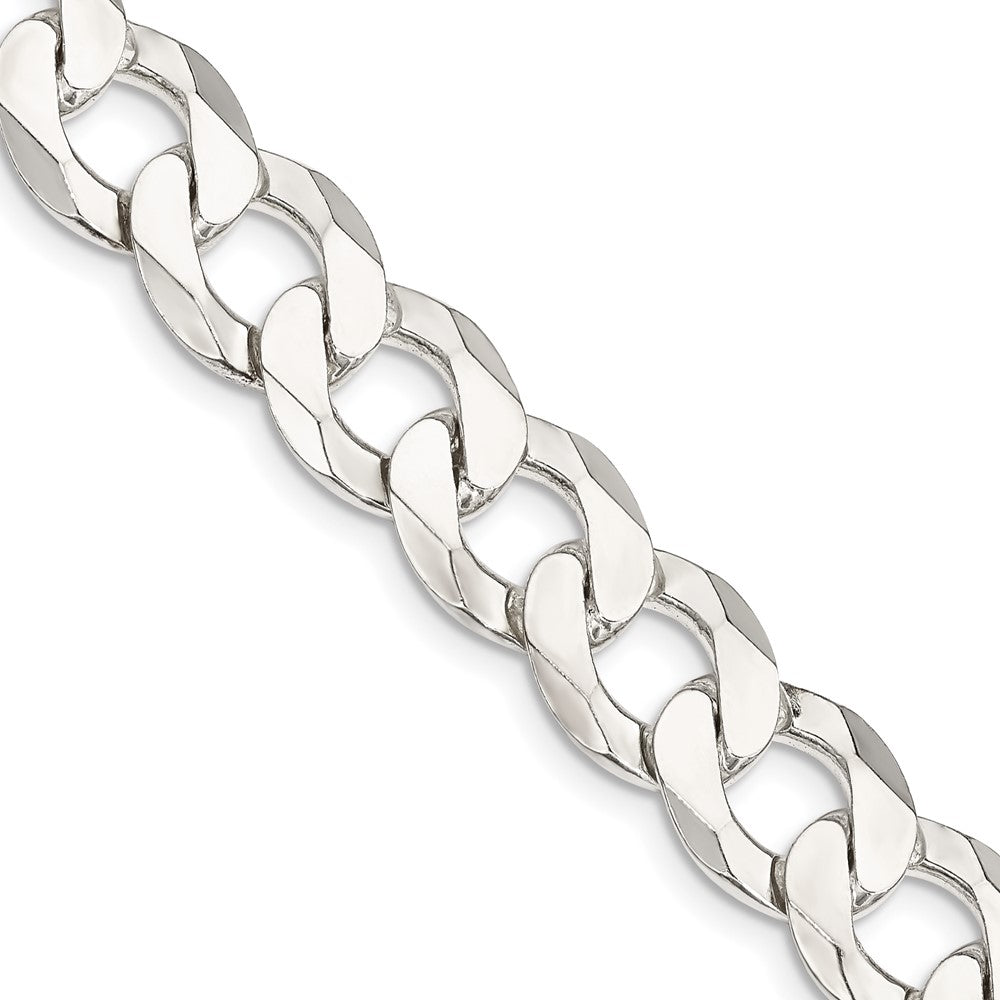 FJC Finejewelers 925 Sterling Silver Flat Curb Chain 24 Inches x 11.75 mm