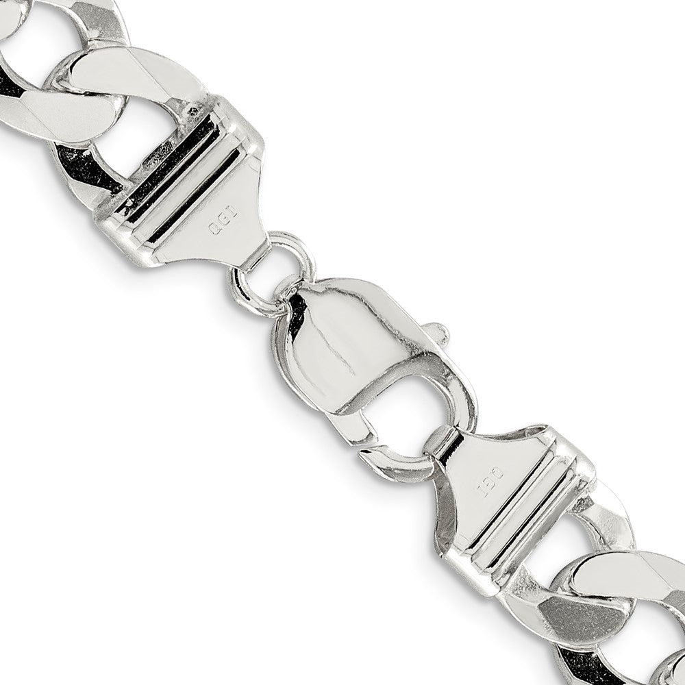 FJC Finejewelers 925 Sterling Silver Flat Curb Chain Bracelet 8 Inches x 11.75 mm