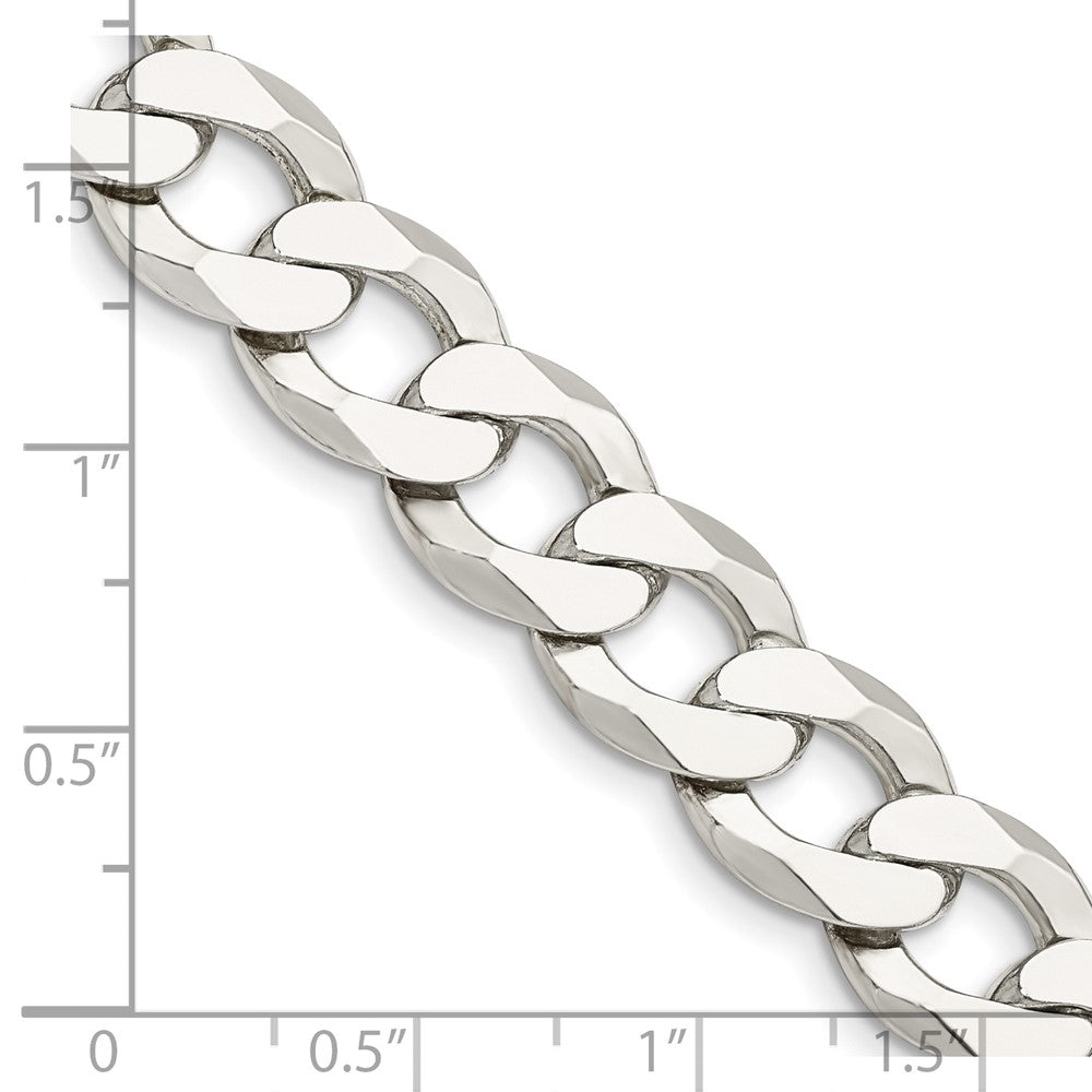 FJC Finejewelers 925 Sterling Silver Flat Curb Chain Bracelet 9 Inches x 11.75 mm