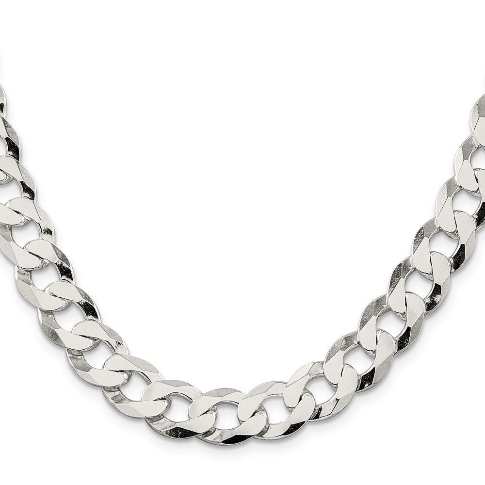 FJC Finejewelers 925 Sterling Silver Flat Curb Chain Bracelet 9 Inches x 11.75 mm