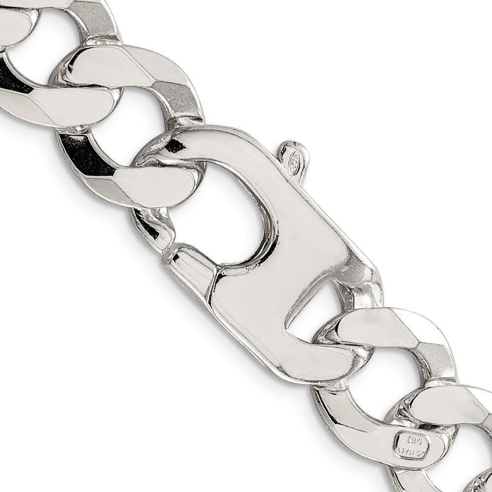 FJC Finejewelers 925 Sterling Silver Flat Curb Chain 22 Inches x 14 mm