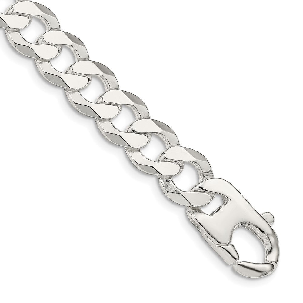 FJC Finejewelers 925 Sterling Silver Flat Curb Chain Bracelet 9 Inches x 14 mm