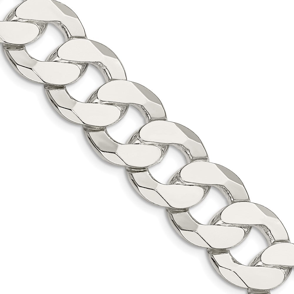 FJC Finejewelers 925 Sterling Silver Flat Curb Chain 24 Inches x 16 mm
