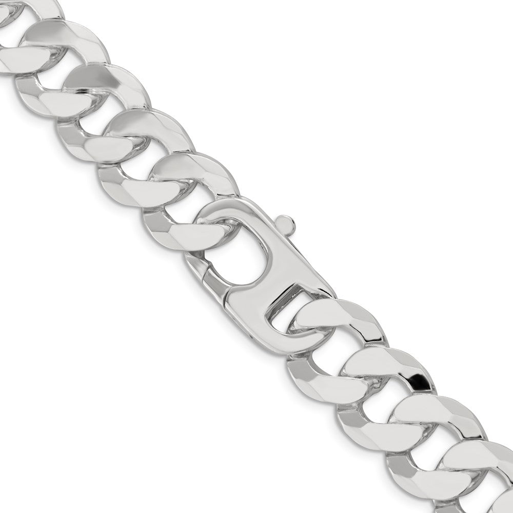 FJC Finejewelers 925 Sterling Silver Flat Curb Chain 26 Inches x 16 mm