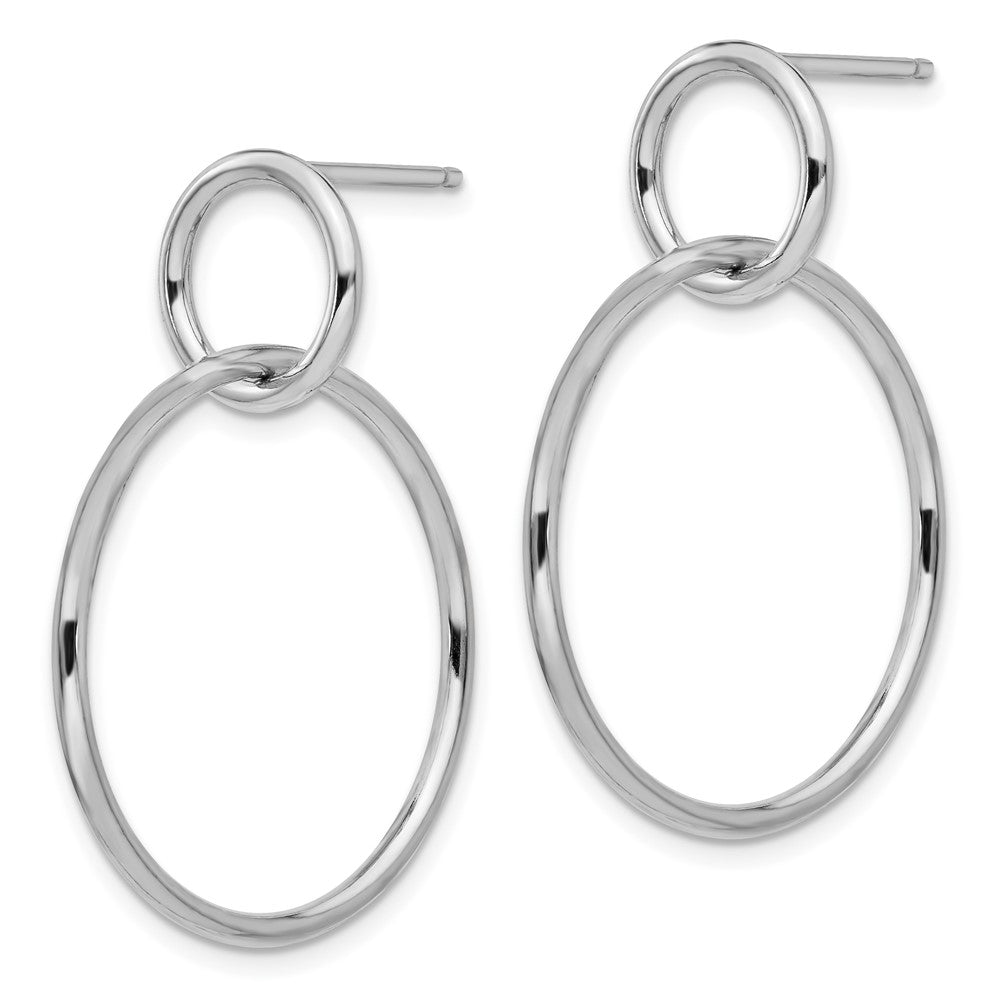 FJC Finejewelers 925 Sterling Silver Polished Post Dangle Earrings 33 x 25 mm
