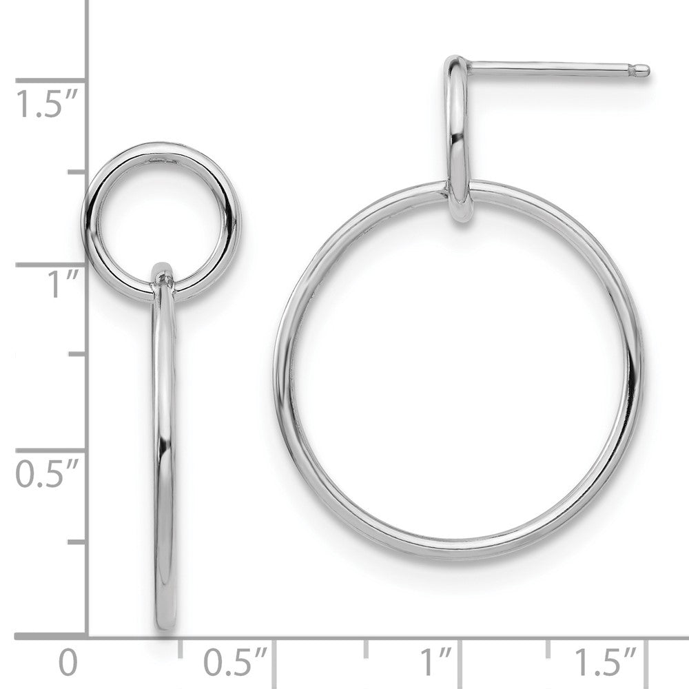 FJC Finejewelers 925 Sterling Silver Polished Post Dangle Earrings 33 x 25 mm